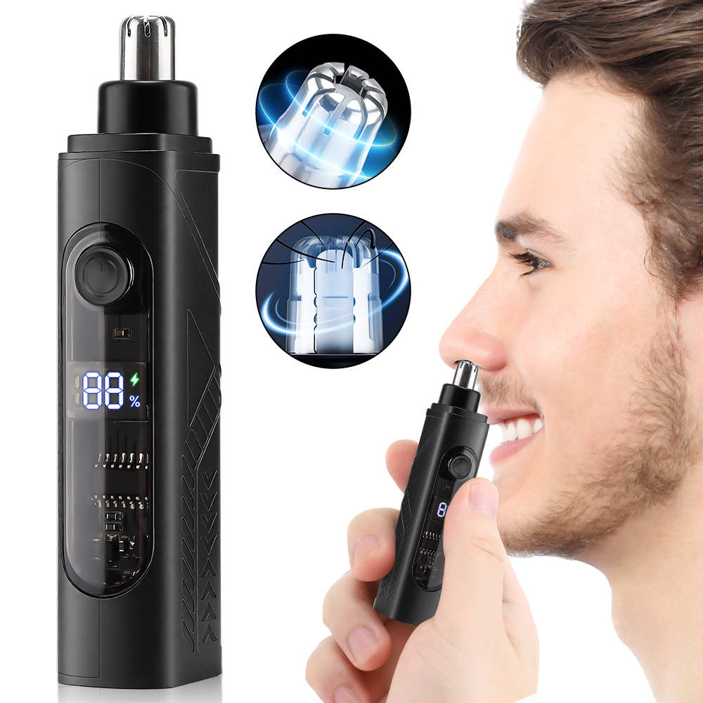 Nose Trimmer - Elektrischer Nasenhaarschneider, wiederaufladbar, automatischer Nasentrimmer zum