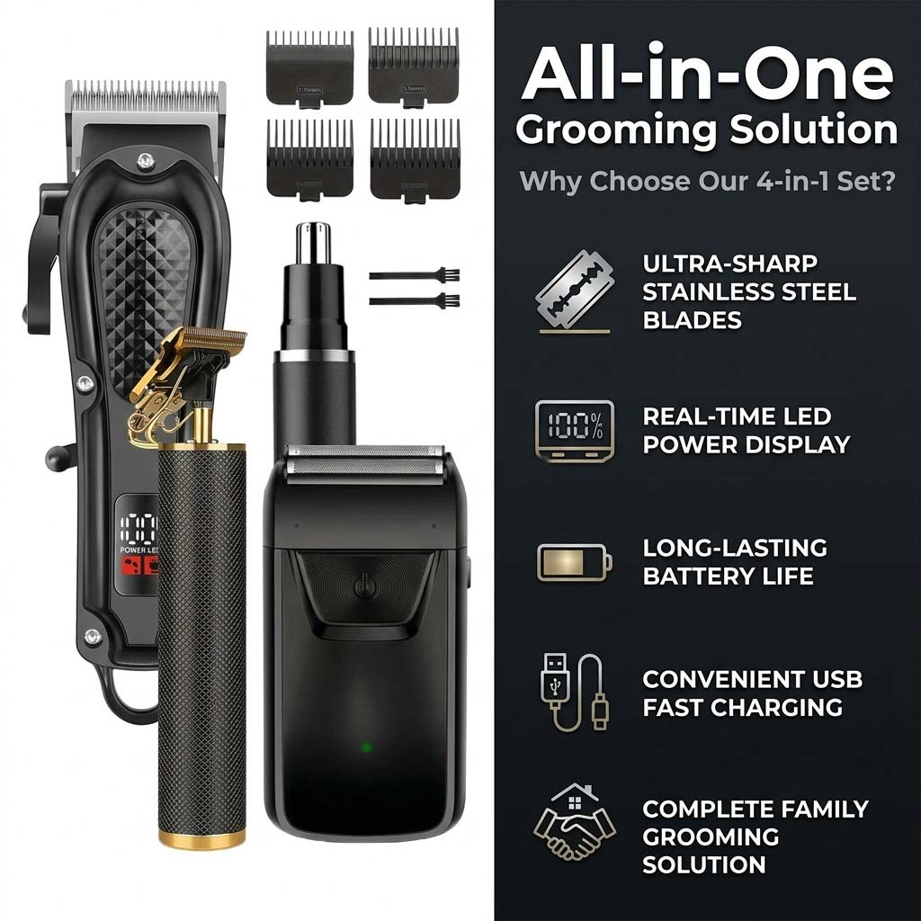 4-in-1-Haarschneideset für Her – Grooming Kit Bewertung und Preis